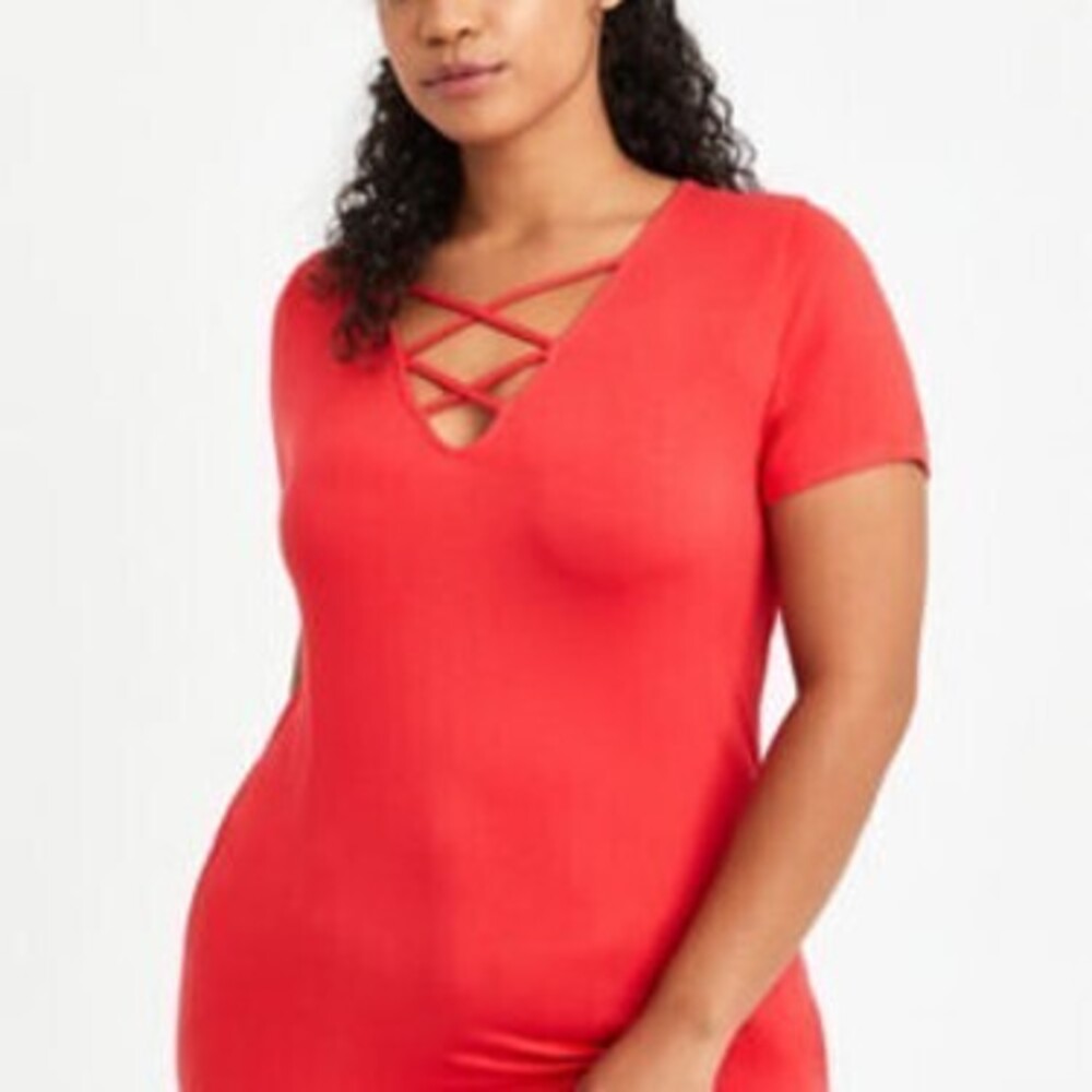 Super Soft Red Strappy Tee